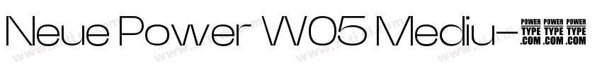 Neue Power W05 Mediu字体转换